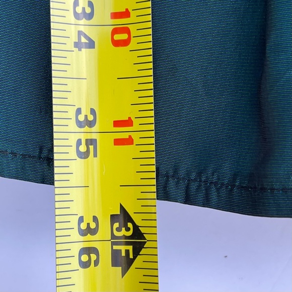 Jessica McClintock Gunne Sax Green Dress w/ Sequins on Bodice Black Trim Size 10 - Picture 12 of 15